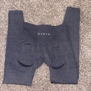 Black speckled curve seamless leggings